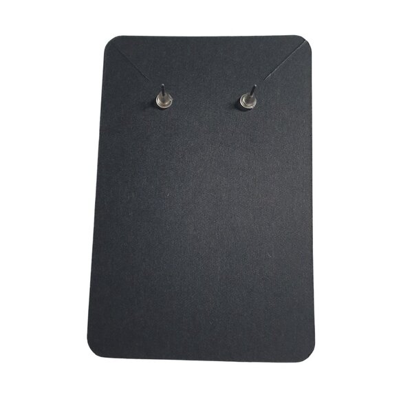 Yellow Teardrop Stud Earrings Elegant Gold Trim Resin Design Modern Style Gift - Picture 4 of 4